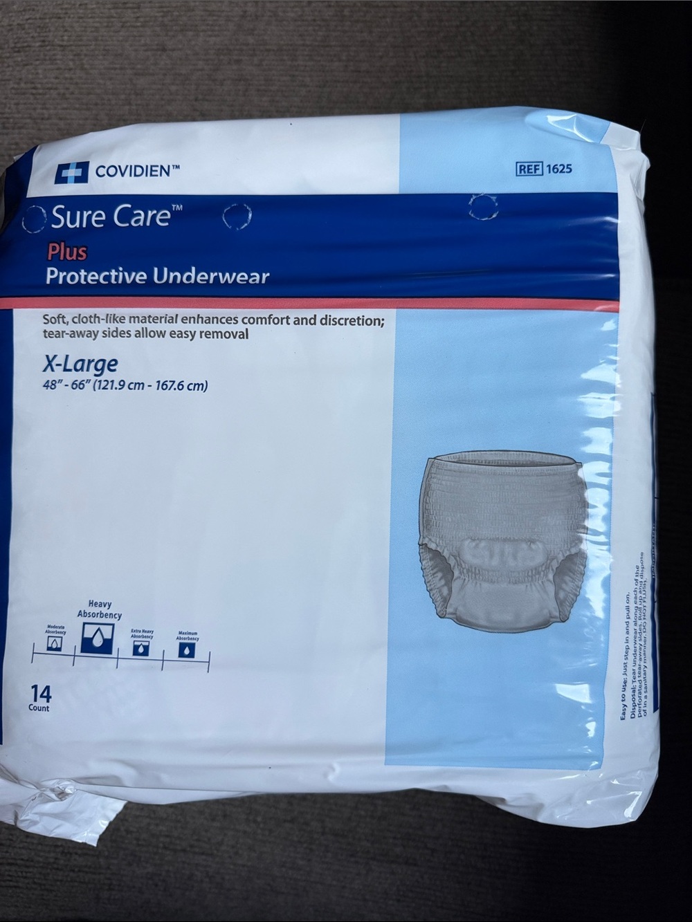Sure Care Plus Protective Underwear - White, X-Large